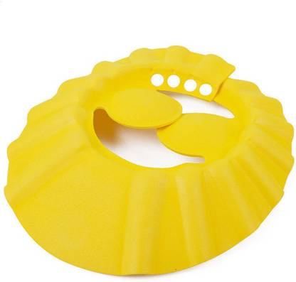 Lycus Adjustable Soft Baby Shower Cap Kids Shampoo Shield Wash Hair Hat Bath Protect-Multi Color