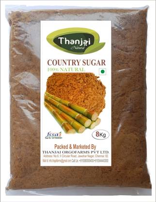 THANJAI NATURAL Organic Country Sugar 8 KGS 100% Pure Sugar