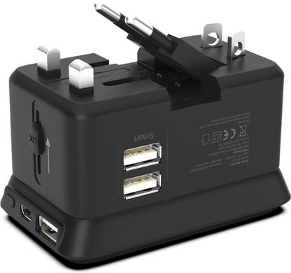 Trovo PowerPod TTA-13 Universal Travel Adaptor With 5000mAh Power Bank Worldwide Adaptor