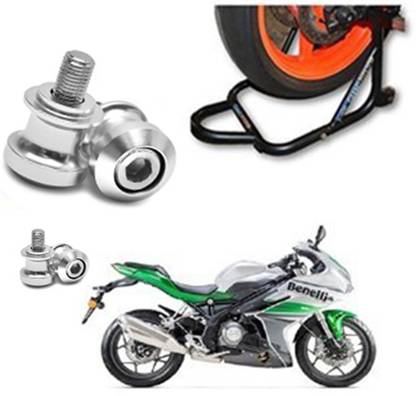 GrandPitstop Rear Paddock Stand with CNC Swingarm Slider Spools Paddock Stand Bobbins Swing Arm M6 for Benelli (All Models) Combo