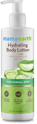 Mamaearth Hydrating Natural Body Lotion for hydration with Cucumber & Aloevera