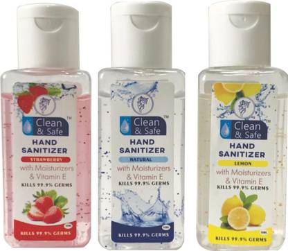 Clean & Safe  50 ml Hand Sanitizer Bottle