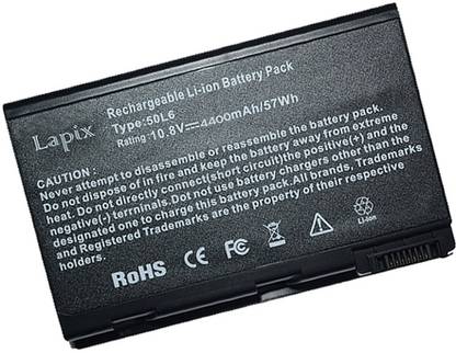 Lapix 5100 6 Cell Laptop Battery
