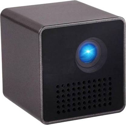 BIRATTY Mini DLP Projector, P1+ WiFi Pico Projector 120" Micro LED Portable Projector (Black) (30 lm / Wireless) Portable Projector