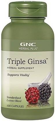GNC Herbal Plus Triple Ginsa 100 caps