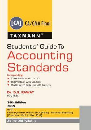 Students Guide to Accounting Standards (CA/CMA Final ) by DS Rawat