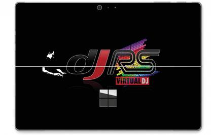 GADGETSWRAP GW26179 Printed DJ RS Logo in Music Skin Top Only Vinyl Laptop Decal 12.3