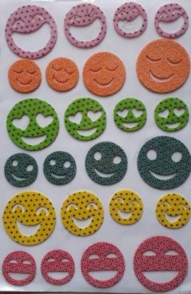 Karigari Foam Sheet Smiley Stickers