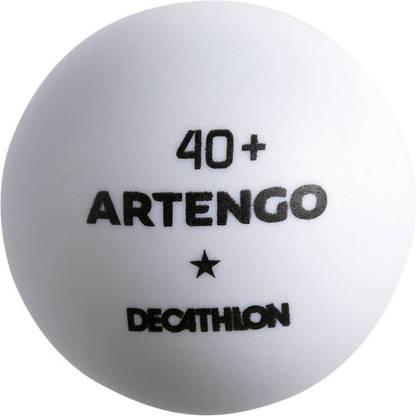 DECATHLON  by Decathlon TABLE TENNIS BALLS TTB 100*40 12 PACK - WHITE Table Tennis Ball