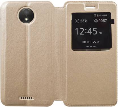 Coverage Flip Cover for Motorola Moto C Plus