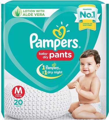Pampers New Diapers Pants, Medium, 20 Count - M