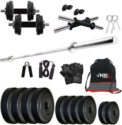 KRX 30 kg PVC COMBO 9 -SL Home Gym Combo