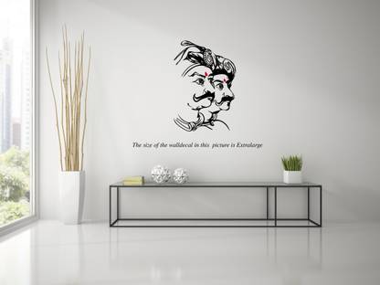 PEACOCKRIDE 60 cm The Warrior Kings- Maruthu Brothers Self Adhesive Sticker