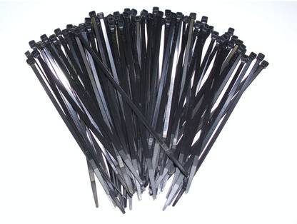 DIY Crafts Cable tie 100PCS 8INCH black Plastic Standard Cable Tie