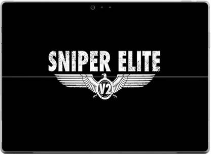 GADGETSWRAP GW24278 Surface Pro 3 Printed Sniper Elite V2 Logo Skin Top Only Vinyl Laptop Skin Compatible for 12 inch