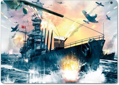 GADGETSWRAP GW29218 Surface Book Printed battlestations midway patch Skin Top Only Vinyl Laptop Decal 13.5