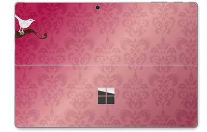 GADGETSWRAP GW26390 Microsoft Surface Pro 4 Printed Floral Bird Skin Top Only Vinyl Laptop Decal 12.3
