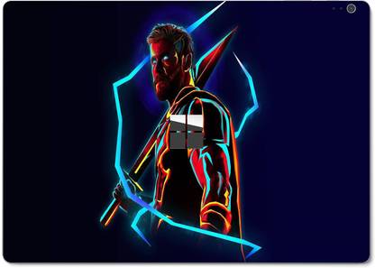 GADGETSWRAP GW32196 Surface Book Printed thor neon Skin Top Only Vinyl Laptop Skin Compatible for 13.5 inch