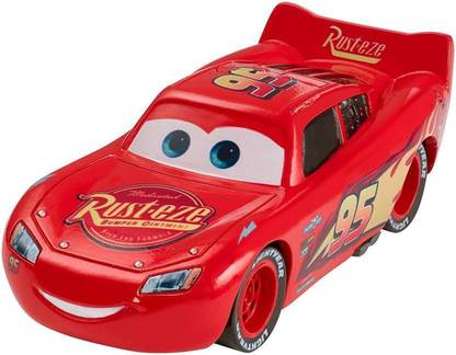 ExaltedCollection Battery Operated Bump & Go Car 3 Pixar Rusteze Lighting Mcqueen 95 Musical Car with Light and Sound