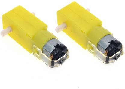 Robodo DC BO Motor Dual Shaft Smart Car Robot Gear Motor for Arduino, 2 Pieces Motor Control Electronic Hobby Kit