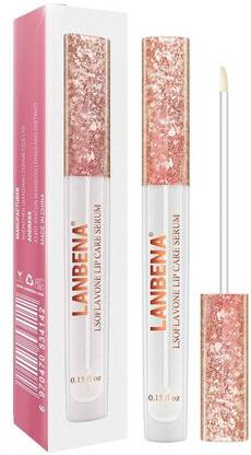 LANBENA Lsoflavone Lip Care Serum (Instant Lip Plumper) - Moisturizing, Repair & Fine Line Reduction