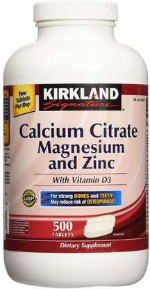 KIRKLAND Signature Calcium Citrate 500mg (500 Tablets)