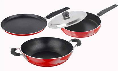 NIRLON Non-Stick Aluminium Cookware Combo Gift Set Non-Stick Coated Cookware Set