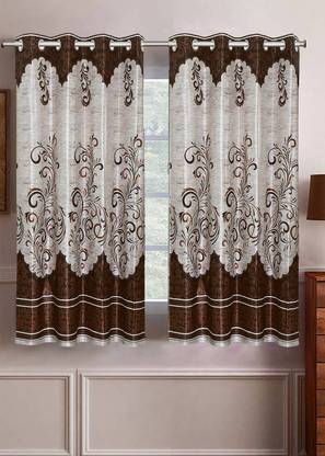 Flipkart SmartBuy 152 cm (5 ft) Window Polyester Curtain (Pack Of 2)