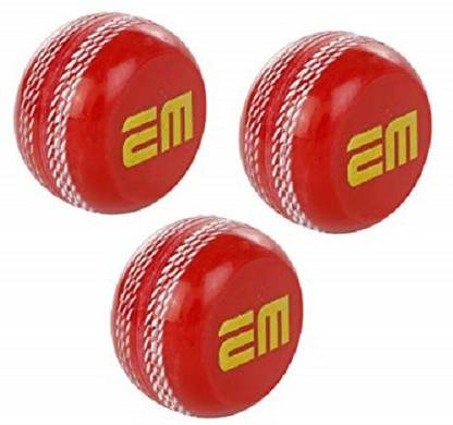 EM Training Skill Coaching Cricket Ball (Pack Of 3) Cricket Synthetic Ball