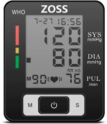 zoss ENGLIS-H1 Voice Cuff Wrist Blood Pressure Meter Monitor Bp Monitor