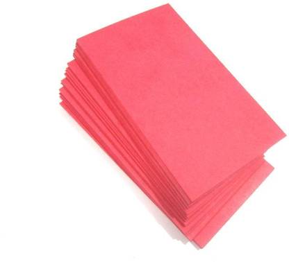 IMPRINT Visiting Card/Business cards, Plain visting cards -Set of 100 (RED) Business Card