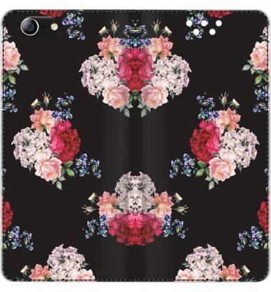 XPRINT Flip Cover for Micromax Canvas 2 Q4310 - Flower Pattern