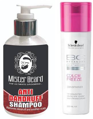 Mister Beard ANTI DANDRUFF SHAMPOO WITH SCHWARZKOPF COLOUR FREEZE CONDITIONER