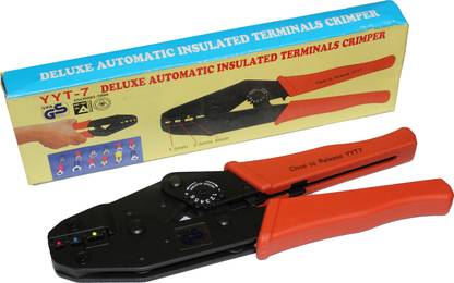 Blazon Tools Origianl YYT-7 Deluxe Automatic Insulated Terminal Crimping tool Ratchet crimping tool YYT7 Close to Release Insulated terminal connector crimping tool 0.5~1.0, 1.1~2.5, 4~6mm Full length crimping tool Manual Crimper
