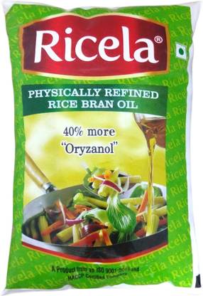 Ricela Physically Refined Rice Bran Oil Pouch