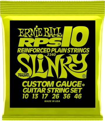 ERNIE BALL Electric REGULAR SLINKY RPS NICKEL WOUND ELECTRIC GUITAR STRINGS - 10-46 GAUGE Guitar String