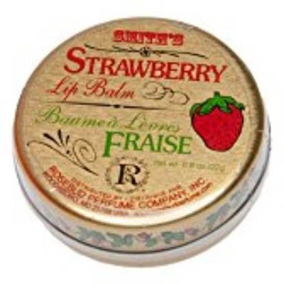 Rosebud Strawberry Lip Balm Tin, 0.8 Ounce NA