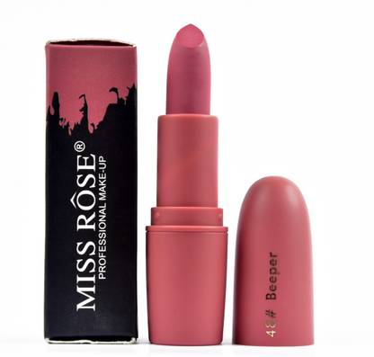 MISS ROSE Soft cream matte water proof long lasting pink colour lipstick beeper 48