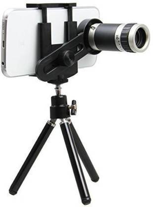 AMJ Best Quality Zoomer Optical Zoom Telescope Mobile Camera Lens Kit with Tripod and Adjustable Holder For All Smartphones (8 X Optical Zoom) LKT002 Mobile Phone Lens