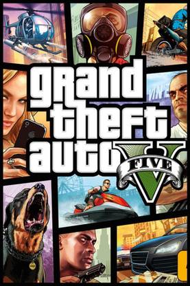 Akhuratha GTA - Grand Theft Auto Fine Quality Wall Poster Paper Print