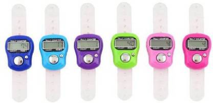 TASHKURST New Digital Counter Electronic Counter Number Counting Tally Finger Counter Built in Battery -6pc Analog Tally Counter