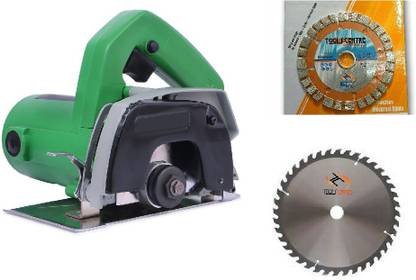 Tools Centre Powerful 110 mm (4-inch) Cutting Machine with 3-in-1 Wheel (Segmented,Turbo, Rim) Table Top Tile Cutter
