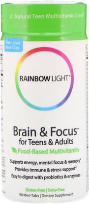 Rainbow Light Brain and Focus' MultiVitamin -- 90 Tablets