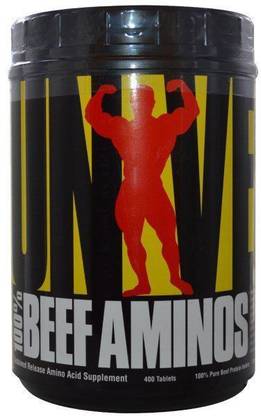 Universal Nutrition 100% Aminos Sustained Release Amino Acid Supplement 400 Tablets