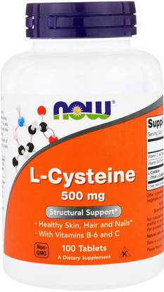 Now Foods L-Cysteine 500 mg 100 Tablets