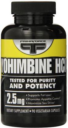 PRIMAFORCE Yohimbine HCl 2.5 mg 90 Veggie Caps