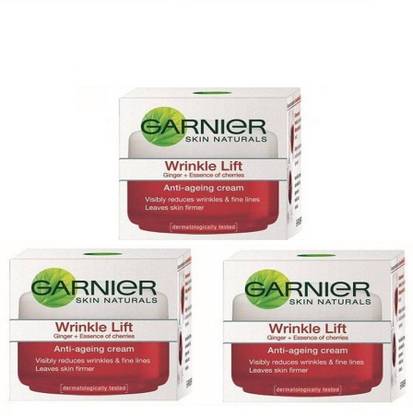 GARNIER WRINKLE LIFT ANTI AGING CREAM 18g pack of 3