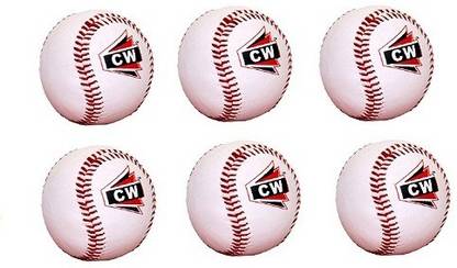 CW Pack Of 6 Outdoor Indoor Game Practice Training PU Soft Baseball