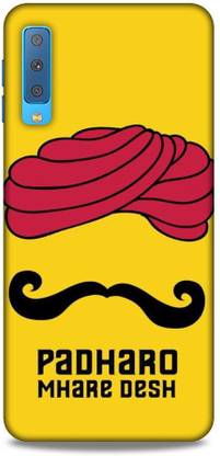 MAPPLE Back Cover for Samasung Galaxy A7 (2018) Triple Camera (Padharo Mhare Desh Rajasthan Theme)