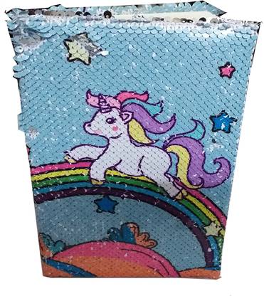 Dhinchak Sequin A5 Notebook ruled pages 100 Pages